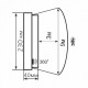 Світильник ERKA 1165D.i LED-P з датчиком руху 12 W 4200К овальний прозорий/прозорий IP 65