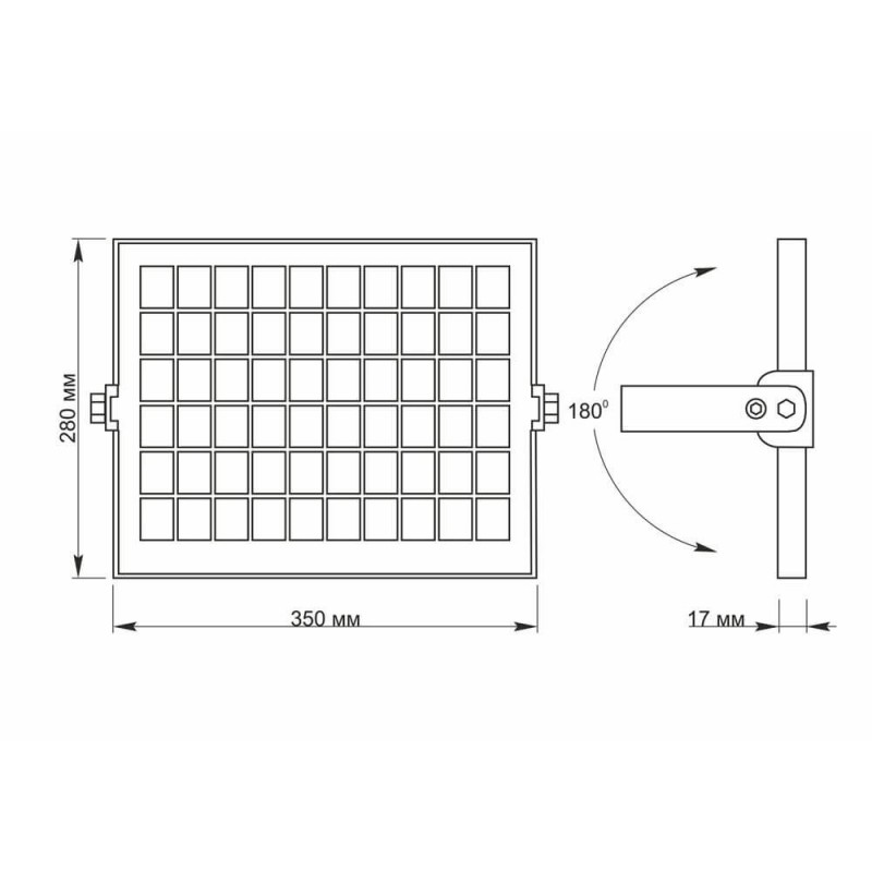 LED-прожектор автономний сенсорний VIDEX 10W 5000K 3.2V 25742 (VL-FSO-205) з датчиком руху