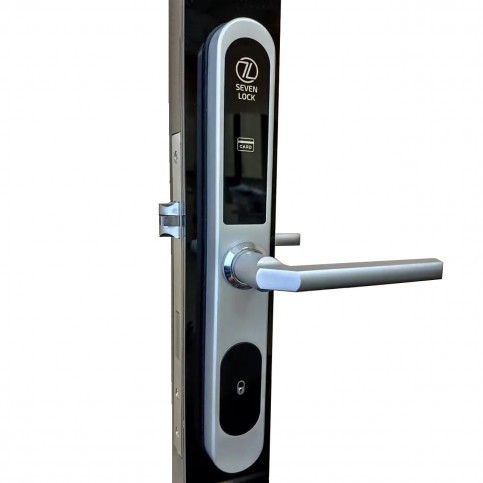 Електронний RFID замок для офісів SEVEN LOCK SL-7737S silver ID EM