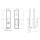 Розумний дверний біометричний замок SEVEN LOCK SL-7769BF black