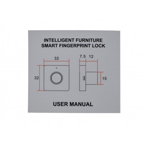 Меблевий біометричний замок SEVEN LOCK F-08