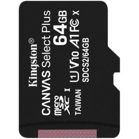 Карта пам'яті microSDXC Kingston Canvas Select Plus 64 GB Class 10 А1 UHS-1