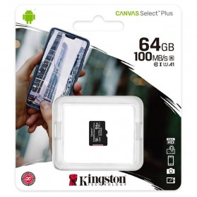 Карта пам'яті microSDXC Kingston Canvas Select Plus 64 GB Class 10 А1 UHS-1