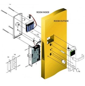 Розумний дверний замок SEVEN LOCK SL-7735B black