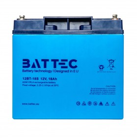 Акумуляторна батарея 12В/18Аг BATTEC