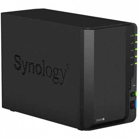 Система зберігання даних SYNOLOGY DS220+ з 2 відсіками для дисків, 2GB RAM, настільне виконання