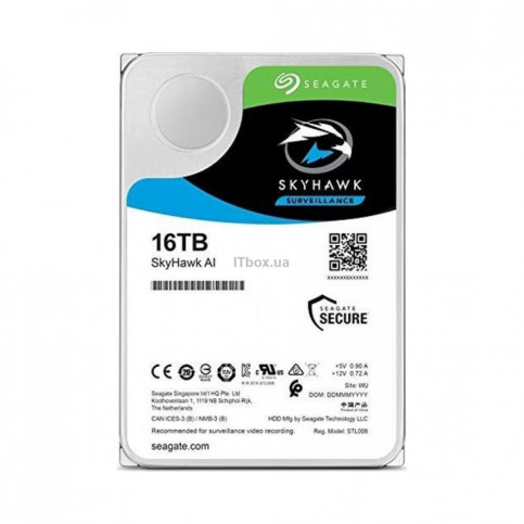 Жорсткий диск 16TB Seagate SkyHawk AI ST16000VE002 для відеоспостереження