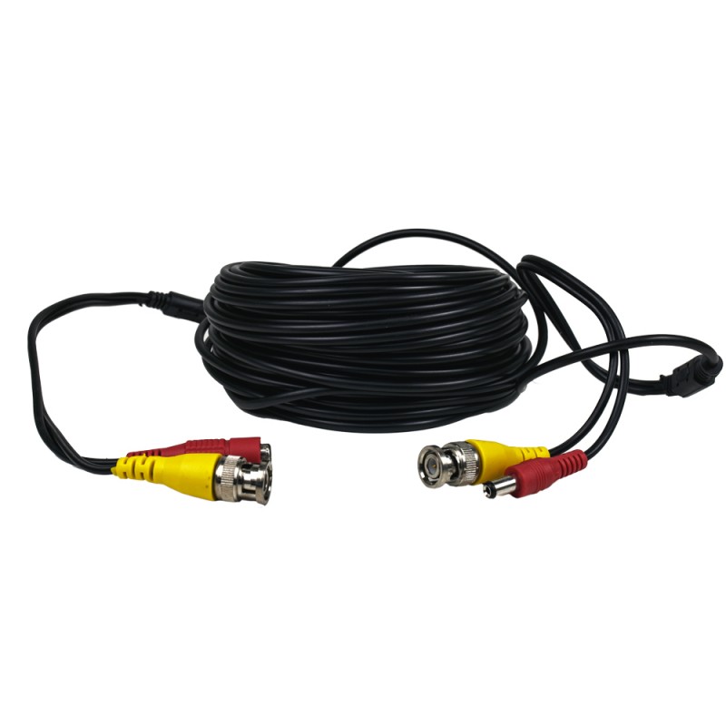 Кабель BNC-рower cable C 18 м (BNC+DC/BNC+DC) для передавання відеосигналу та живлення
