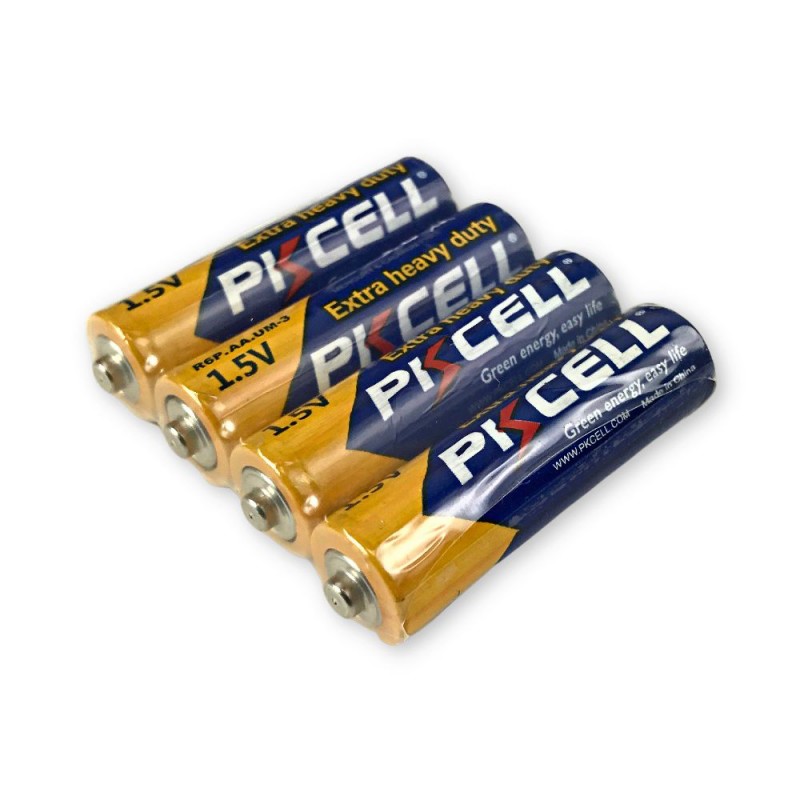 Батарейка PKCELL Extra Heavy Duty AA R6P 1.5V, 4шт./плівка