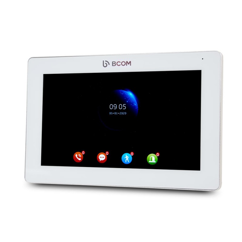 Відеодомофон 7" BCOM BD-770FHD White + Відеопанель Tantos Triniti FHD