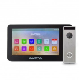 Комплект відеодомофону 7" INNECOL NEO HD (Black) + Tantos Triniti HD