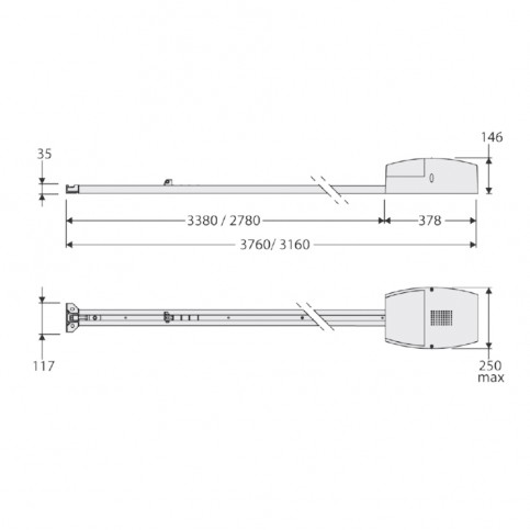 Автоматика для гаражних воріт BFT BOTTICELLI BT A650 BELT KIT комплект