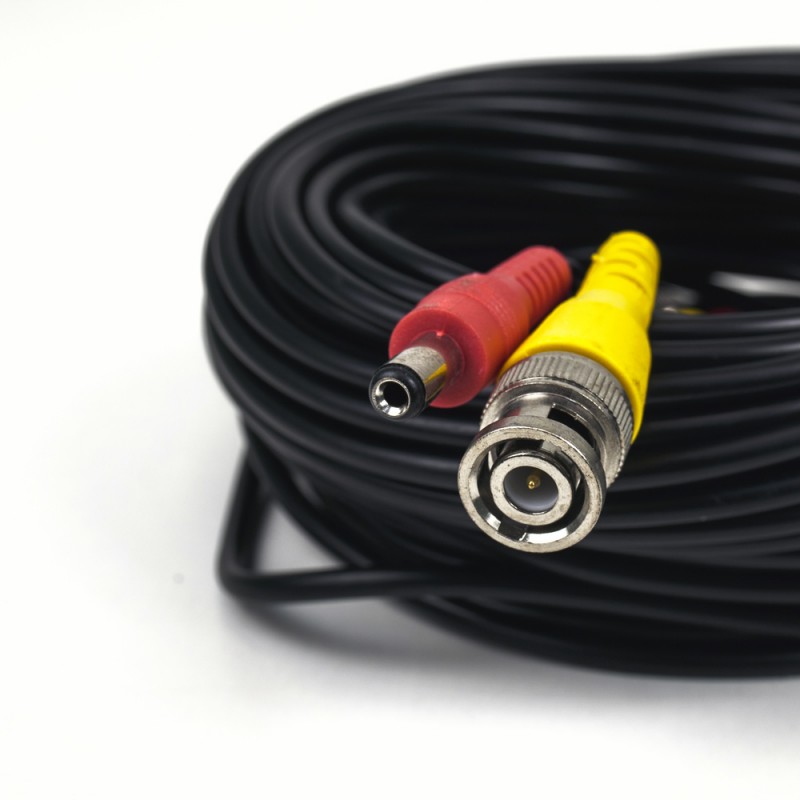 Кабель BNC-рower cable C 18 м (BNC+DC/BNC+DC) для передавання відеосигналу та живлення