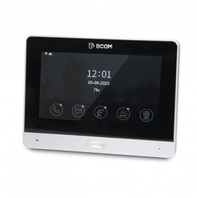 Комплект Wi-Fi відеодомофонa 7" BCOM BD-760FHD/T Silver з підтримкою Tuya Smart + BT-400HD-AC Black