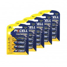 Комплект из 20 батареек PKCELL Extra Heavy Duty AA R6P 1.5V по 4шт./блистер