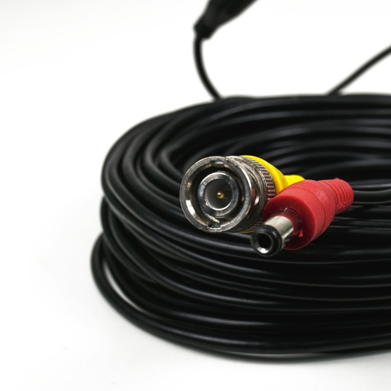 Кабель BNC-рower cable D 18 м (BNC+DC/BNC+DC) для передавання відеосигналу та живлення