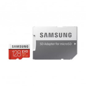 Карта пам'яті Samsung 128GB microSDXC C10 UHS-I U3 R100/W60MB/s Evo Plus V2 + SD адаптер / MB-MC128KA/RU