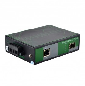 Медіаконвертор FoxGate ECi-SFP1000-FE/GE-POE індустріальний з POE