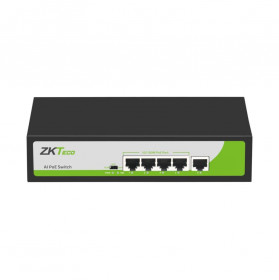 PoE-комутатор ZKTeco ZK-PoE41N-55W з 4 портами PoE