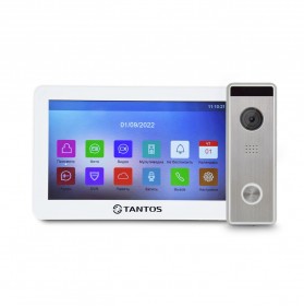 Комплект відеодомофону Tantos Prime HD 7" (White) + Tantos Triniti HD