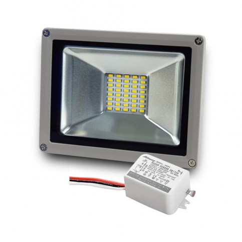 Комплект LED-прожектор Lightwell LW-20W-220 + Датчик руху з сенсором освітленості AMRS