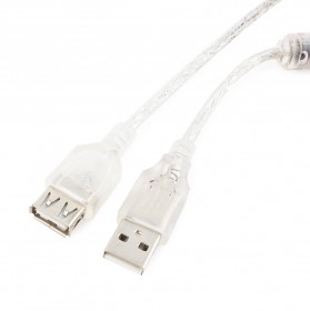 Подовжувач USB 2.0 AM/AF Cablexpert (CCF-USB2-AMAF-TR-10) 3 метри з феритовим кільцем