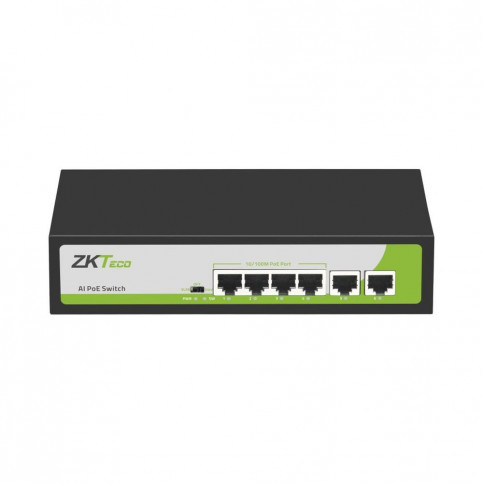 PoE-комутатор ZKTeco ZK-PoE42N-55W з 4 портами PoE