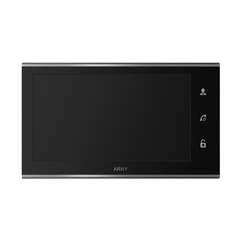 Відеодомофон 7" Arny AVD-730 (2Mpx) black IPS з детектором руху і записом відео