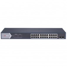 Керований 26-портовий PoE комутатор Hikvision DS-3E1526P-SI з 24 портами PoE