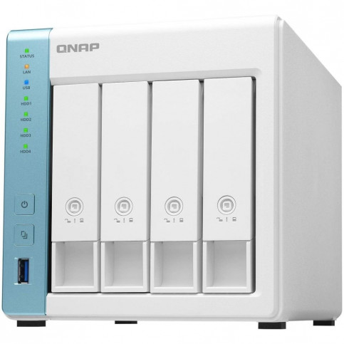 Система зберігання даних QNAP TS-431P3-4G з 4 відсіками для дисків, 4GB RAM, настільне виконання