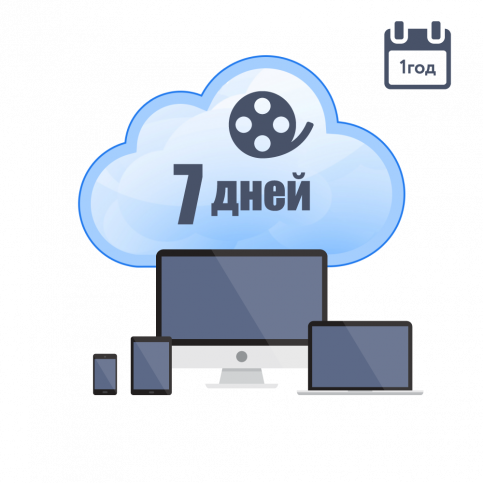 Хмарне зберігання для P2P камер ATIS на 1 рік з глибиною архіву 7 днів