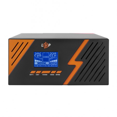 Джерело безперебійного живлення Logicpower LPM-PSW-1500VA Black 12V (1050 Вт) з правильною синусоїдою