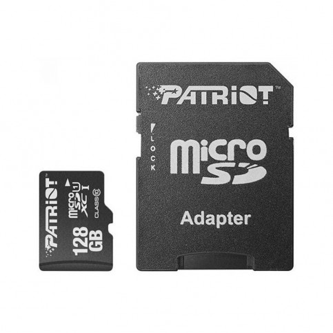 Карта пам`ятi MicroSDXC 128GB UHS-I Class 10 Patriot LX + SD-adapter (PSF128GMCSDXC10)