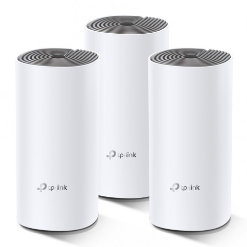 Домашня Mesh Wi-Fi система TP-LINK DECO E4 3PK AC1200 2xFE LAN/WAN MU-MIMO (DECO-E4-3-PACK)