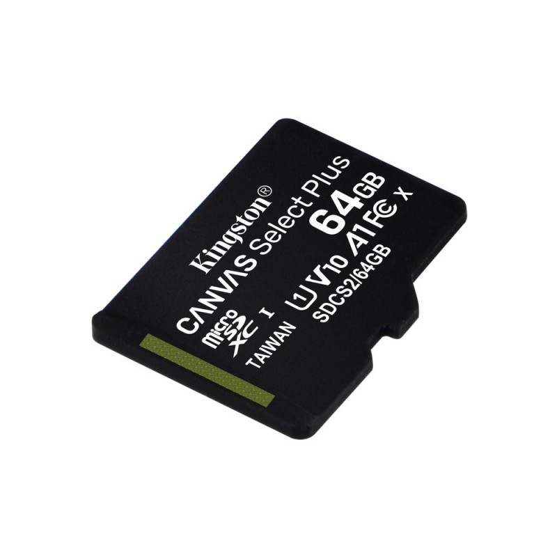 Карта пам'яті Kingston microSDXC 64GB Canvas Select Plus Class 10 UHS-I U1 V10 A1 (SDCS2/64GBSP)