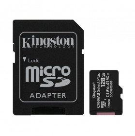 Карта пам'яті microSDXC Kingston 128GB Canvas Select Plus Class 10 UHS-I + SD-адаптер (SDCS2/128GB)