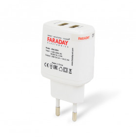 Блок живлення Faraday Electronics 18W/OEM з 2 USB виходами 5V/1A+2.4A