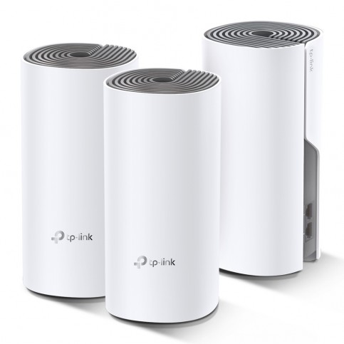 Домашня Mesh Wi-Fi система TP-LINK DECO E4 3PK AC1200 2xFE LAN/WAN MU-MIMO (DECO-E4-3-PACK)