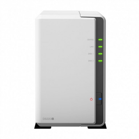 Система зберігання даних SYNOLOGY DS220J з 2 відсіками для дисків, 512MB RAM, настільне виконання