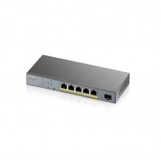 Смарт-керований комутатор для відеоспостереження на 5 портів з PoE ZyXEL GS1350-6HP (GS1350-6HP-EU0101F)