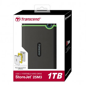 Жорсткий диск Transcend StoreJet 2.5" USB 3.1 1TB StoreJet 25M3 Iron Gray