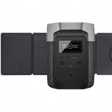 Комплект EcoFlow DELTA + 2*110W Solar Panel зарядна станція та дві сонячні панелі