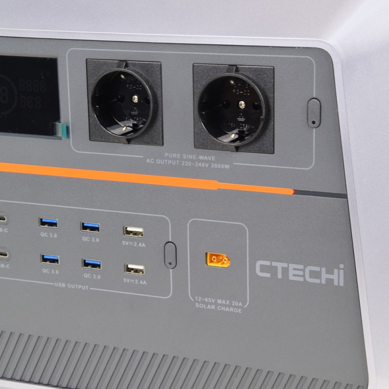 Зарядная станция CTECHI ST2000 мощностью 2000W/1536Wh