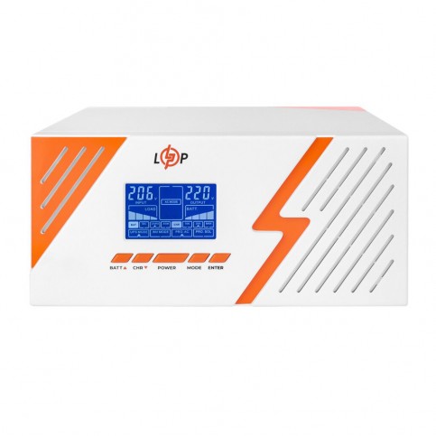 Джерело безперебійного живлення Logicpower LPM-PSW-1500VA White 12V (1050 Вт) з правильною синусоїдою