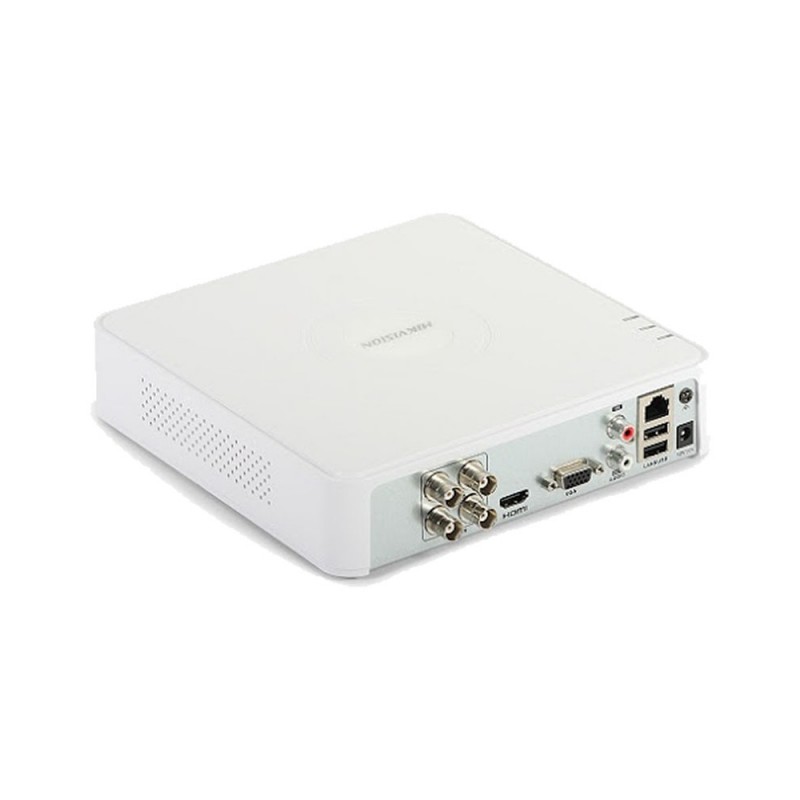 HD-TVI відеореєстратор 4-канальний Hikvision iDS-7104HQHI-M1/S(E) з підтримкою відеоаналітики для системи відеоспостереження