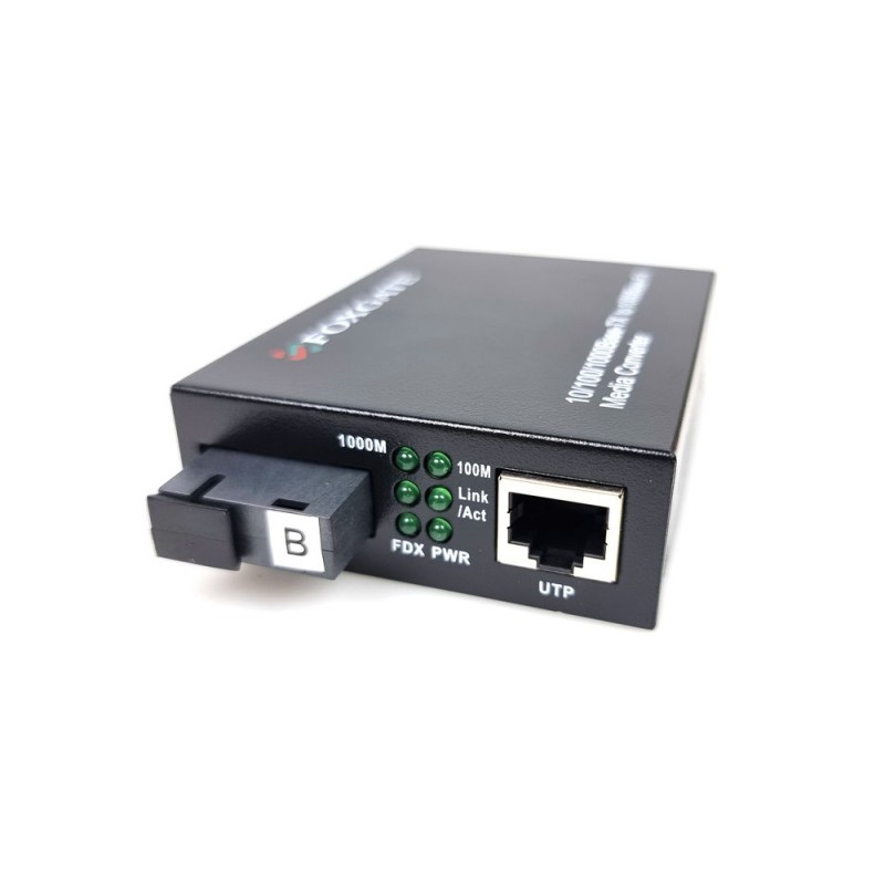 Медіаконвертер FoxGate EC-Q-1G-1SM-1550nm-20 км