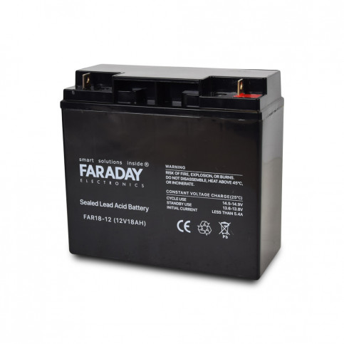 Акумулятор 12В 18А·год для ДБЖ Faraday Electronics FAR18-12