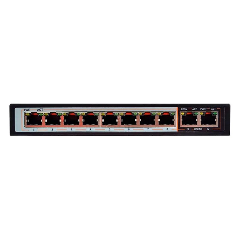 PoE-комутатор FoxGate S6008-E2-AI POE Watchdog 8-портовий некерований