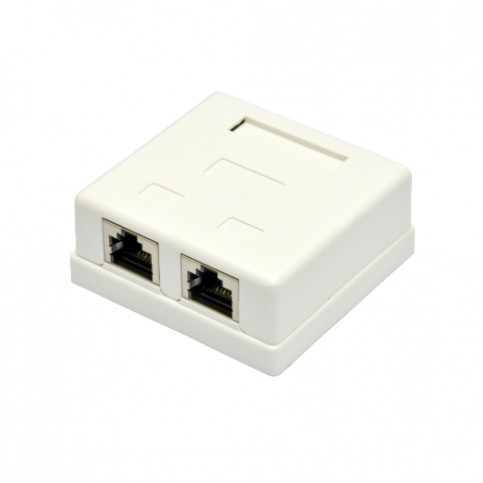 Розетка зовнішня EPNew 2хSTP, кат. 6, RJ45