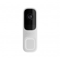 Відеодзвінок Ajax DoorBell white із вбудованим штучним інтелектом, ІЧ-сенсором та керуванням у застосунках